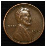 1914-S WHEAT CENT XF