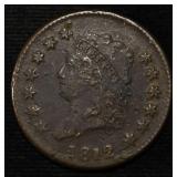 1812 CLASSIC HEAD LARGE CENT XF
