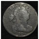 1806 DRAPED BUST LARGE CENT VG