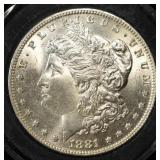 1881 MORGAN DOLLAR CH/GEM BU