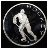 HOCKEY 1 OZ .999 SILVER ROUND