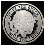 GOLF 1 OZ .999 SILVER ROUND
