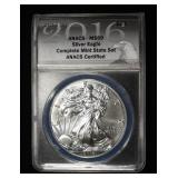 2016 (S) AMERICAN SILVER EAGLE ANACS MS69