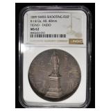1899 SWISS SHOOTING FEST TICINO-FAIDO NGC MS-62