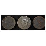 1817, 1844, 1853 LARGE CENTS