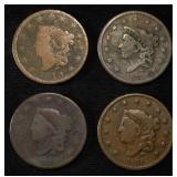 1819, 1835, 1837, 1 UNKNOWN LARGE CENTS