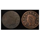 1817 & 1826 LARGE CENTS