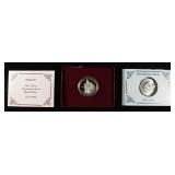 1982 PROOF & UNC 50C COMMEM