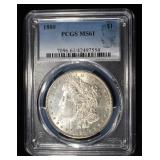 1880 MORGAN DOLLAR PCGS MS-61