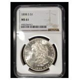 1898-S MORGAN DOLLAR NGC MS-61