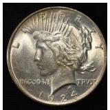1924 PEACE DOLLAR CH BU