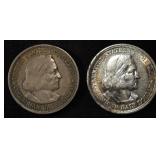 1892, 1893 COLUMBIAN COMMEM HALVES