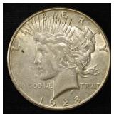 1928-S PEACE DOLLAR AU