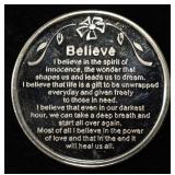 BELIEVE 1 OZ .999 SILVER ROUND