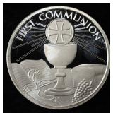 FIRST COMMUNION 1 OZ .999 SILVER ROUND