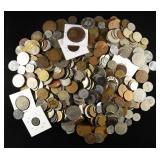 5 LB FORIGEN COINS NON- SILVER