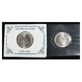 (2) 1982 50C COMMEM GEORGE WASHINGTON