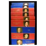 (2) 2007, (2) 08 & (2) 09 $1 PRESIDENTIAL UC SETS