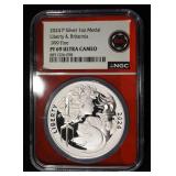 2024-P LIB & BRIT 1 OZ SILVER NGC PF69 UCAM