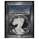 2025-W AMERICAN SILVER EAGLE PCGS PR70 DCAM AR