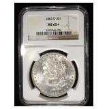 1883-O MORGAN DOLLAR NGC MS-65+
