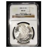 1882-CC MORGAN DOLLAR NGC MS-64