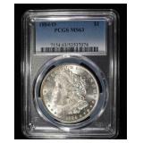 1884-O MORGAN DOLLAR PCGS MS-63