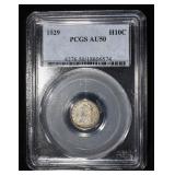 1829 BUST HALF DIME PCGS AU-50