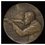 1900 SWISS SHOOTING MEDAL BASEL SILVER