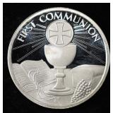 FIRST COMMUNION 1 OZ .999 SILVER ROUND