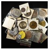 (50) MISC. TOKENS AND MEDALS