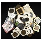 (50) MISC. TOKENS AND MEDALS