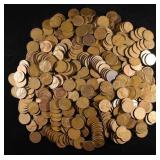 (500) WHEAT CENTS: MIXED DATES