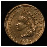 1864 CN INDIAN CENT CH/GEM BU