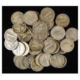 (50) MERCURY DIMES