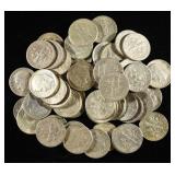 (50) 90% SILVER ROOSEVELT DIMES