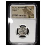 c.330-280 BC LUCANIA, METAPONTUM AR STATER NGC VF