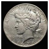 1934-S PEACE DOLLAR  XF