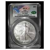 2024 AMERICAN SILVER EAGLE CAC MS70