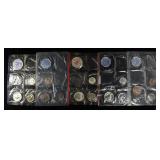 (5) 1961 PARTIAL MINT SETS MISSING 50C & 1 CENT