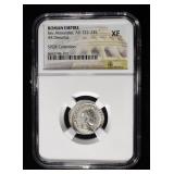 AD 222-235 SEV ALEXANDER ROMAN EMPIRE NGC XF