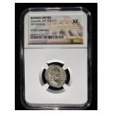 CARACALLA, AD 198-217 AR DENARIUS NGC XF