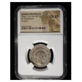 AD 244-249 PHILIP I BI TETRADRACHM NGC CH XF