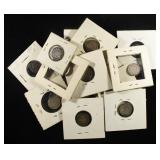 (15) 92.5% SILVER CANADIAN 5 CENTS