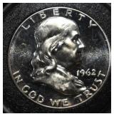 1962 FRANKLIN HALF DOLLAR PROOF