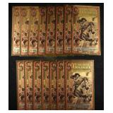 (15) $1/2 GOLDBACKS 1/2000TH TROY OZ 24K GOLD