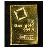1G .9999 GOLD BAR