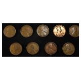9 NICE EARLY SEMIKEY WHEAT CENTS