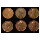 (6) WHEAT CENTS