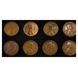 8 NICE EARLY SEMIKEY WHEAT CENTS